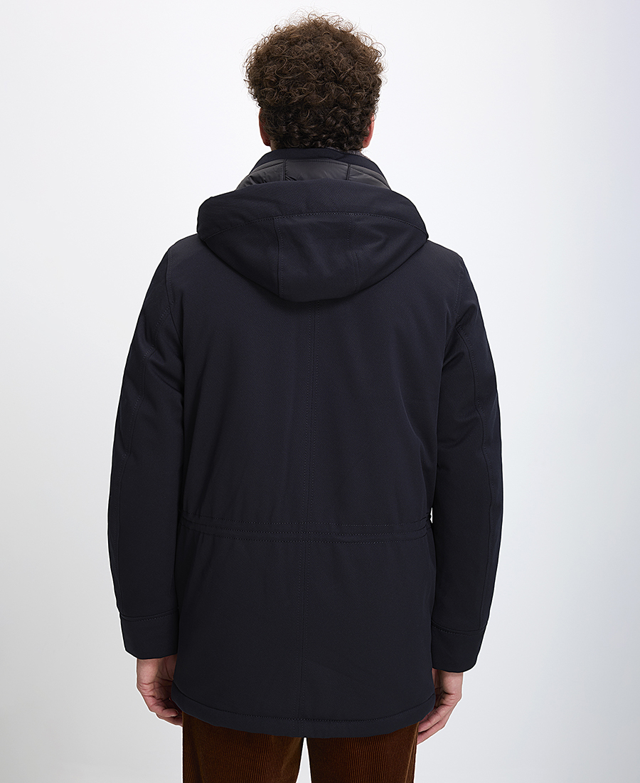 Kaiserhoff Ανδρικό Παρκά με Κουκούλα και Εσωτερική Γούνα στο Γιακά σε Μπλε φωτογραφία