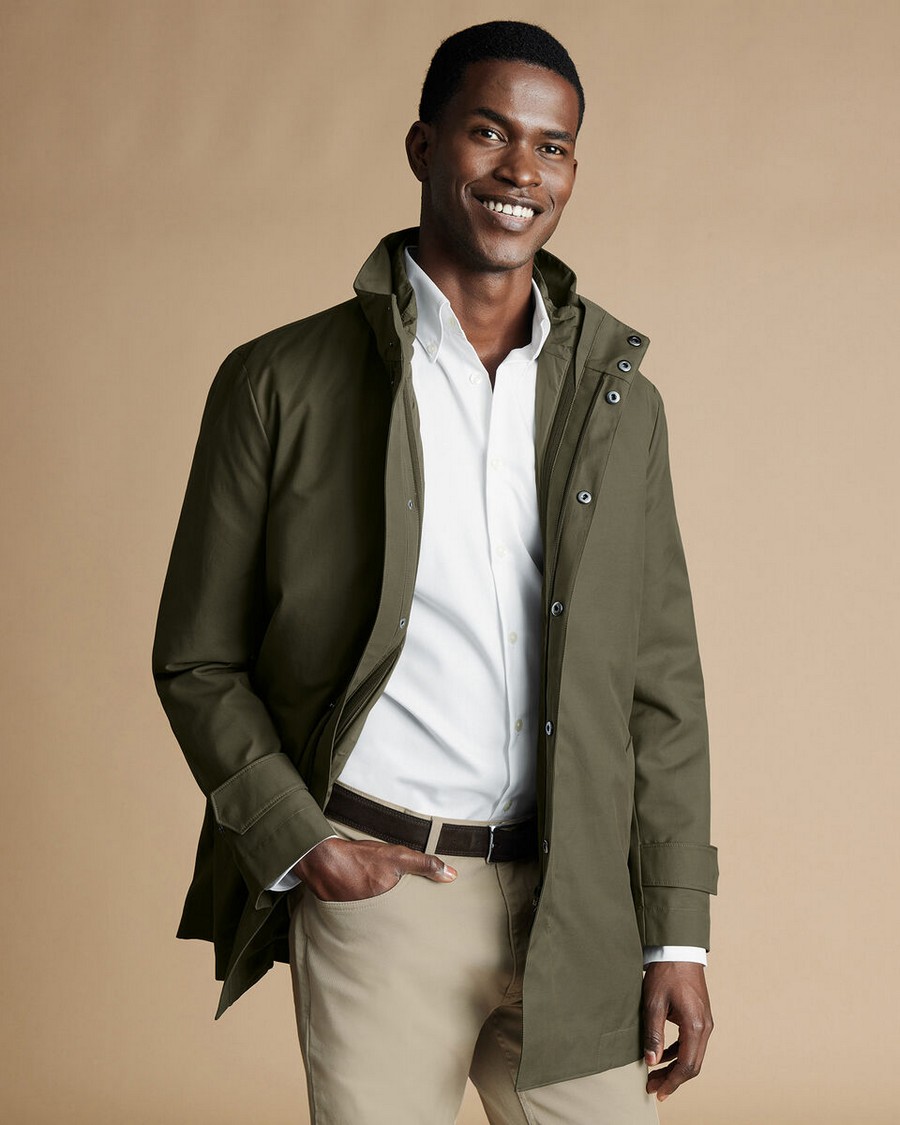 Charles Tyrwhitt Charles Tyrwhitt Ανδρικό Αδιάβροχο Μπουφάν 3in1 σε Λαδί
