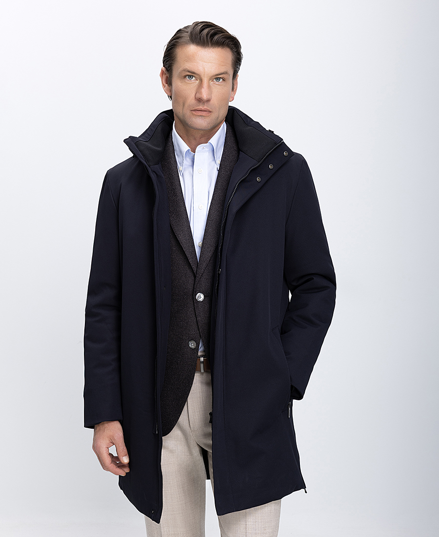 Kaiser Hoff Ανδρικό Μπουφάν Με Εσωτερική Επένδυση Και Κουκούλα