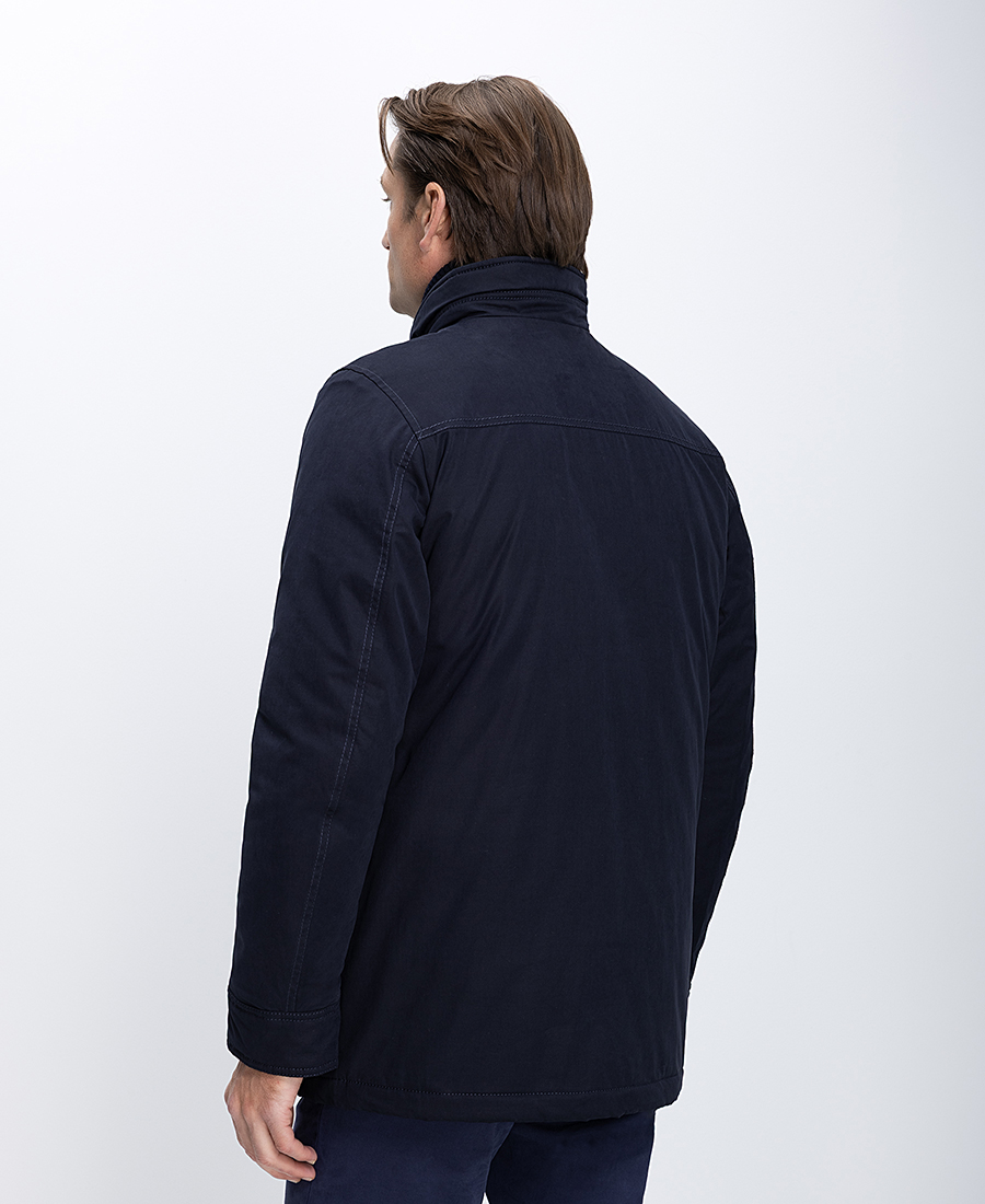 Kaiser Hoff Ανδρικό Μπουφάν Με Όρθιο Γιακά Και Πατιλέτα Με Κουμπιά Regular Fit φωτογραφία