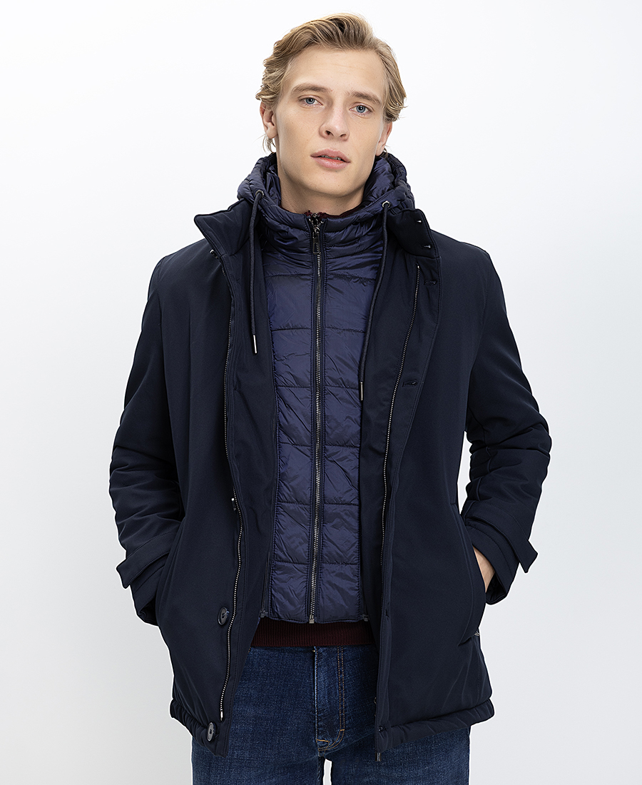 Ανδρικό Μπουφάν Με Εσωτερικό Καπιτονέ Γιλέκο Regular Fit