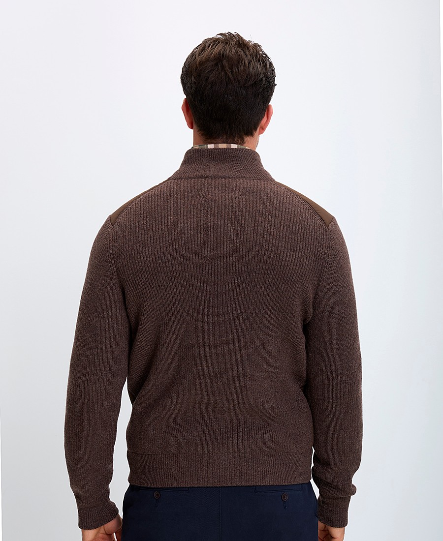 Vardas Ανδρικό Μπουφάν Με Πλεκτές Λεπτομέρειες Regular Fit φωτογραφία