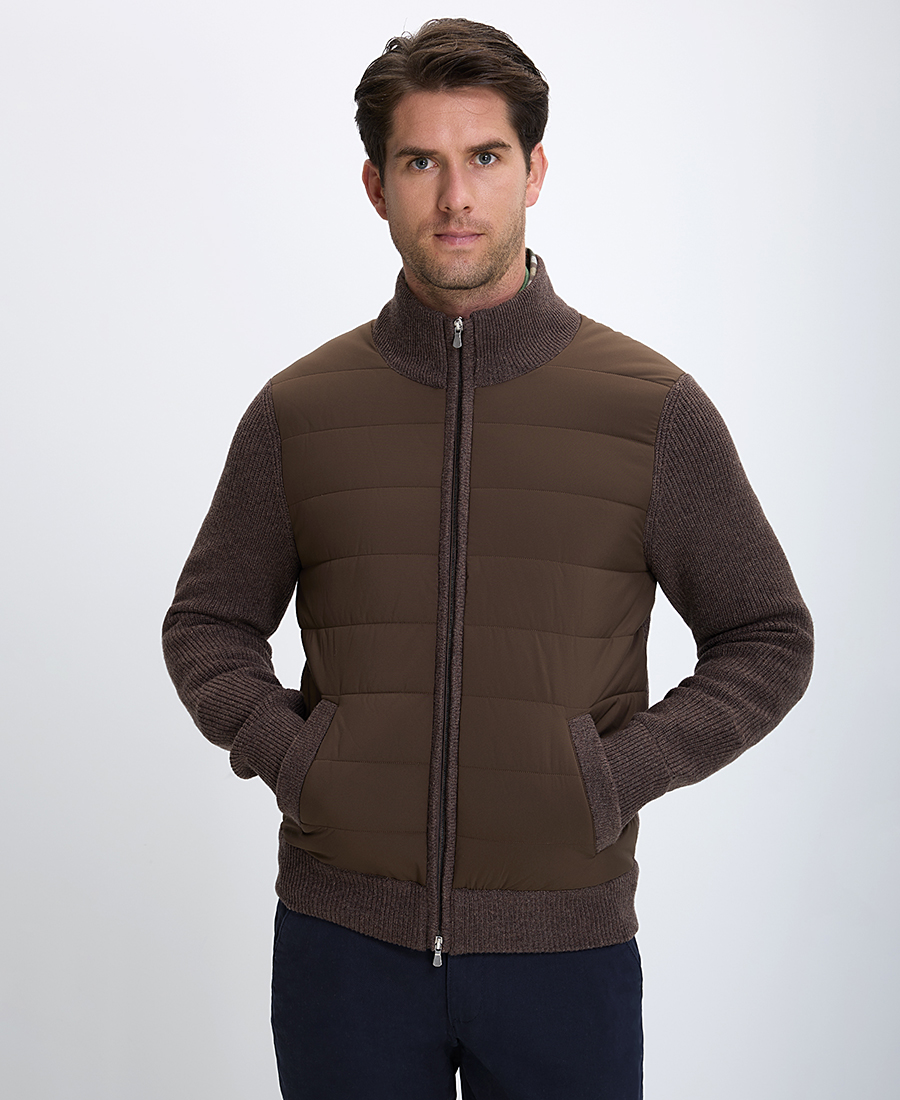 Vardas Ανδρικό Μπουφάν Με Πλεκτές Λεπτομέρειες Regular Fit φωτογραφία