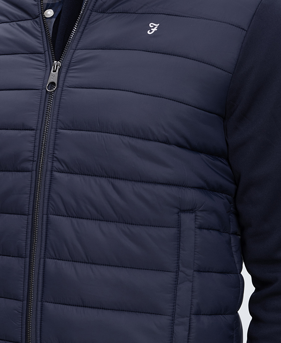 Farah Ανδρικό Μπουφάν Bomber Regular Fit Με Ύφασμα Διπλής Υφής φωτογραφία