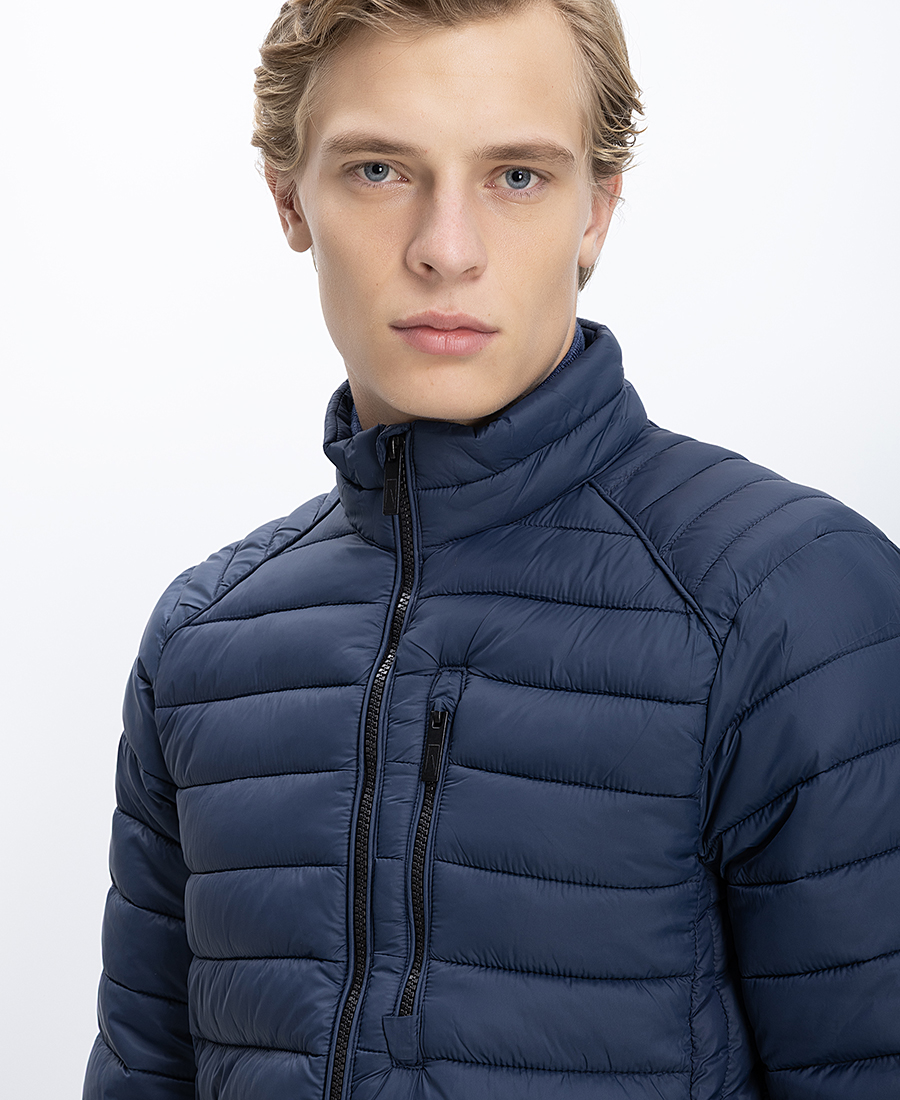 Ανδρικό Μπουφάν Καπιτονέ Με Όρθιο Γιακά φωτογραφία