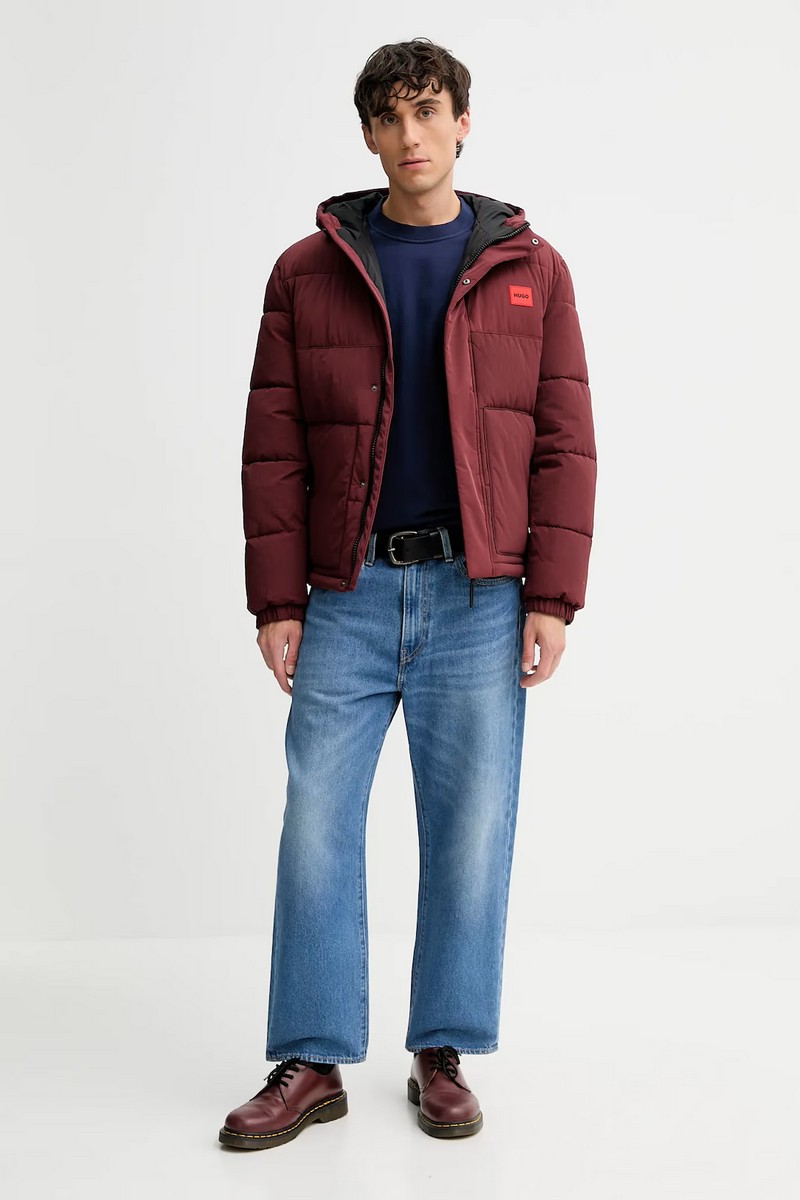 Hugo Ανδρικό Μπουφάν Regular Fit Με Καπιτονέ Υφή φωτογραφία