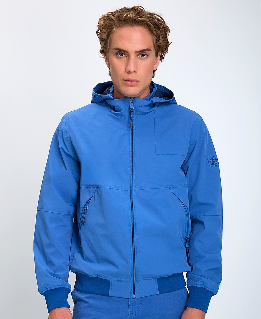 A Fish named Fred A Fish named Fred Ανδρικό Bomber Jacket με Κουκούλα Regular Fit