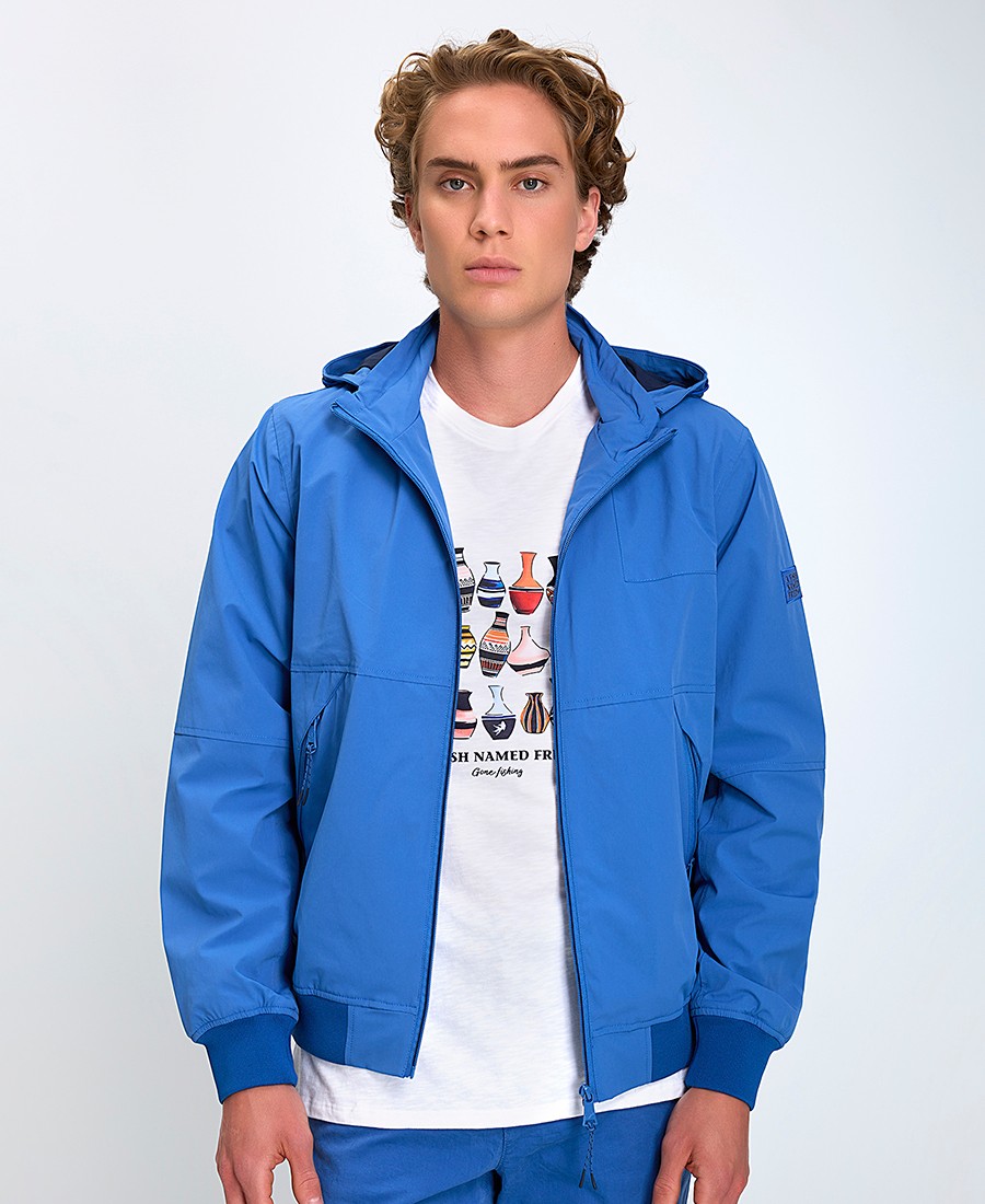 A Fish named Fred Ανδρικό Bomber Jacket με Κουκούλα Regular Fit φωτογραφία