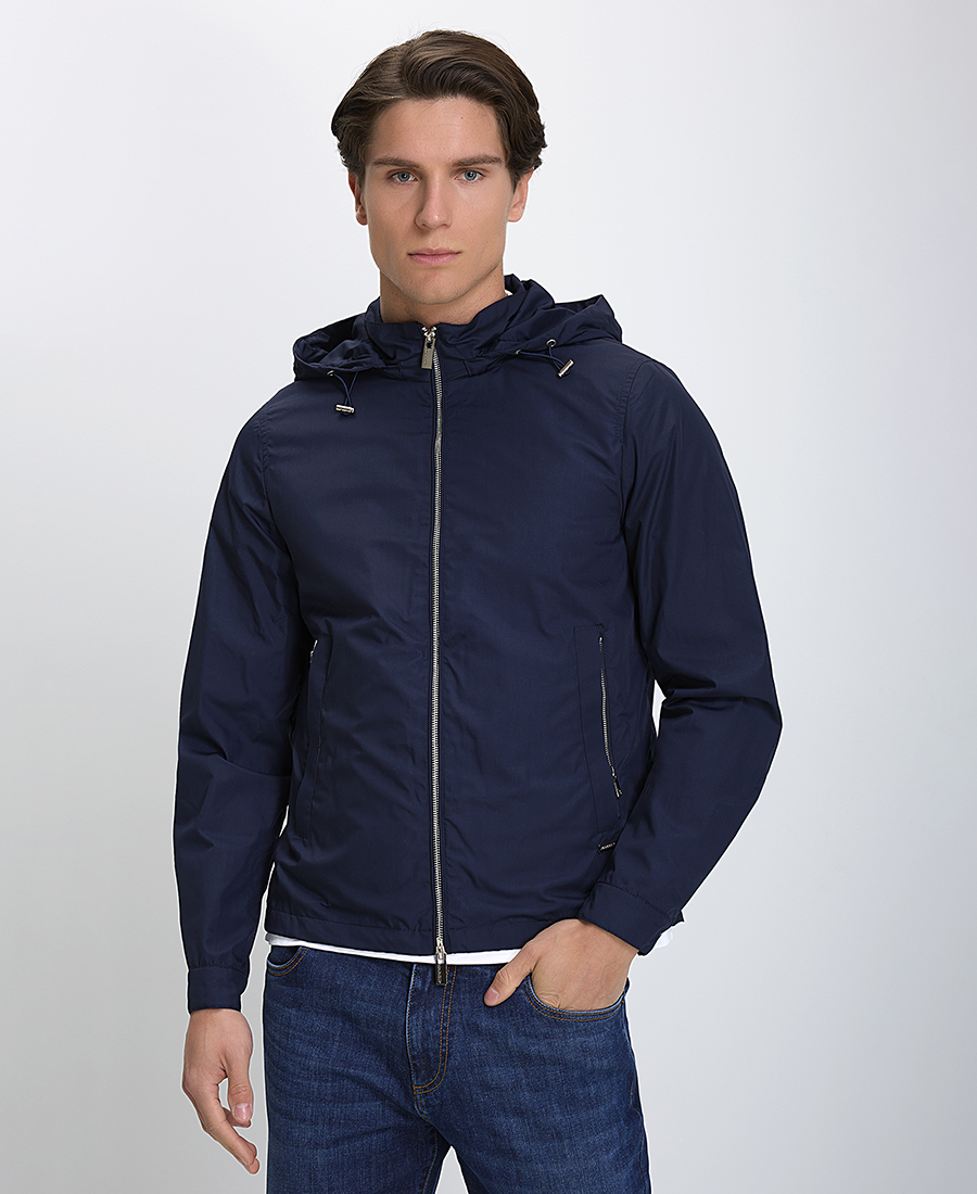 MarkUp Ανδρικό Bomber Jacket με Αποσπώμενη Κουκούλα σε Μπλε φωτογραφία