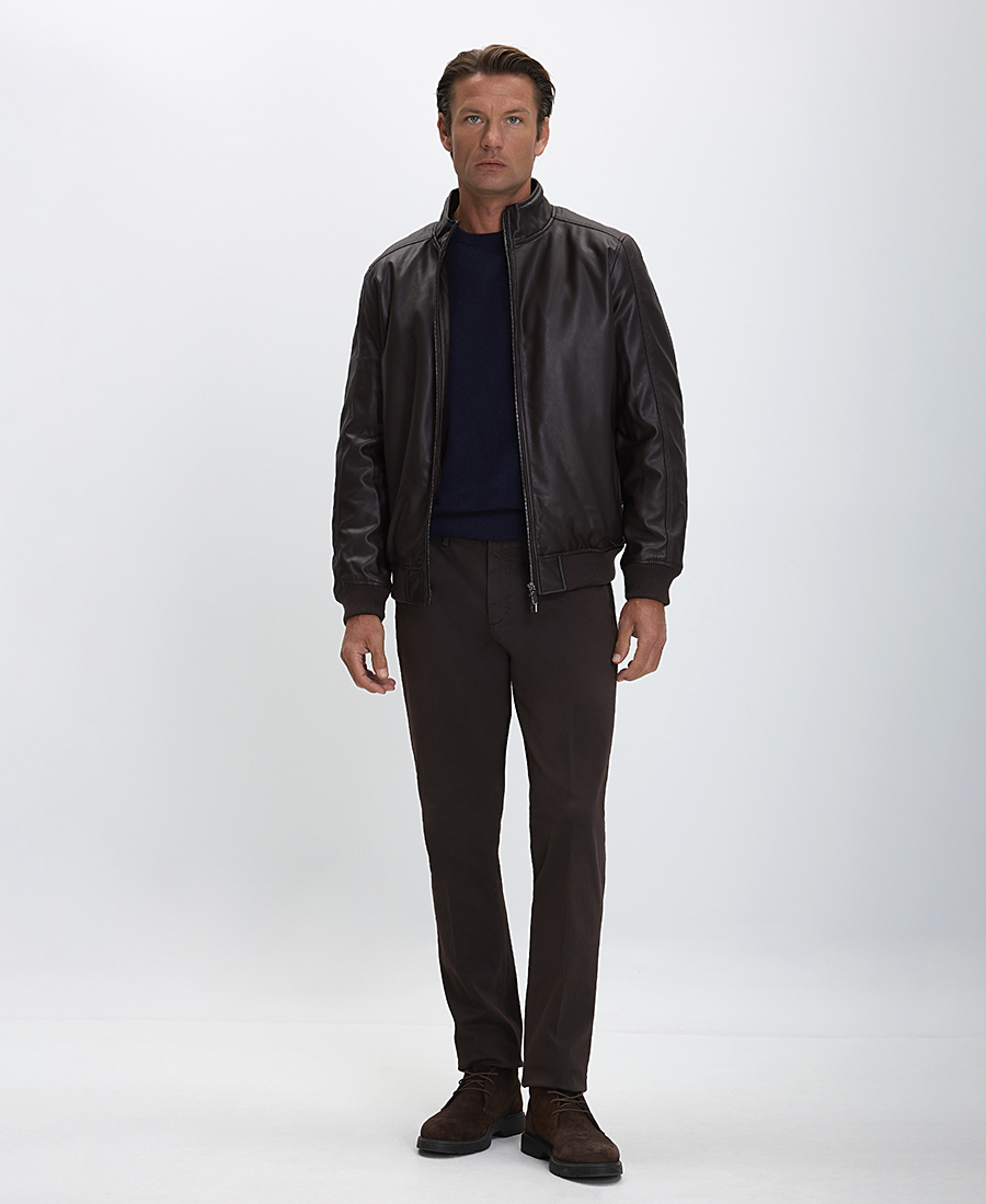 MarkUp Ανδρικό Biker Jacket Eco Leather Slim Fit φωτογραφία