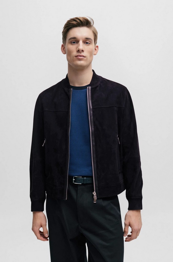 Boss Boss Μπουφάν Suede Modern Fit