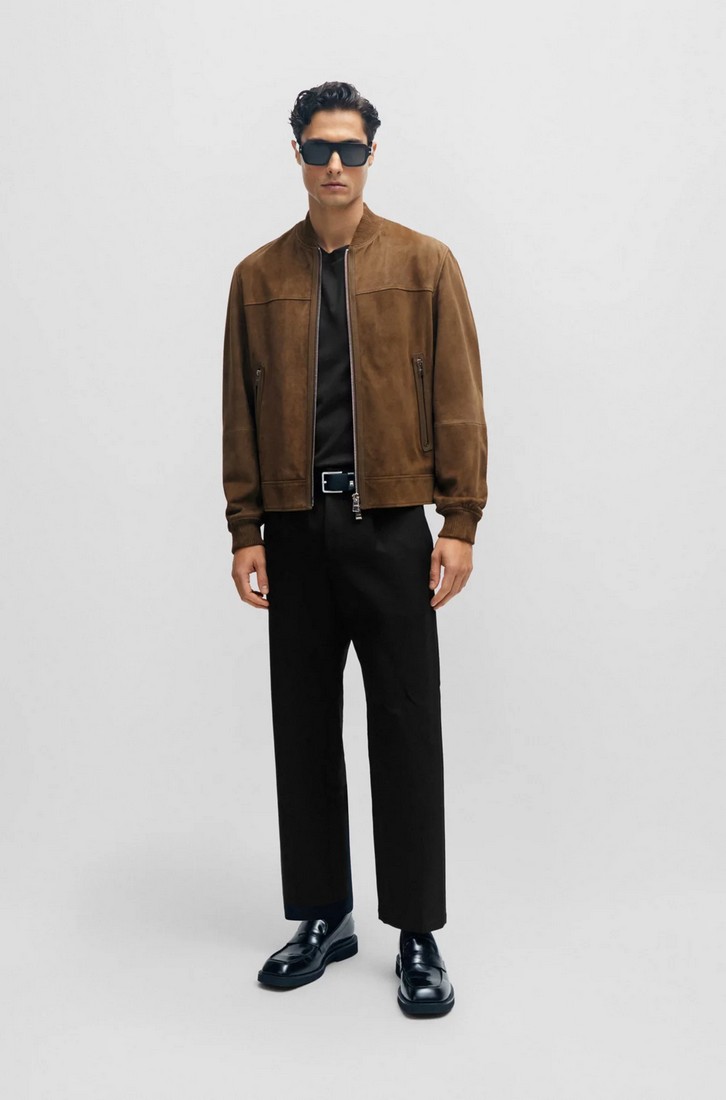 Boss Μπουφάν Suede Modern Fit φωτογραφία