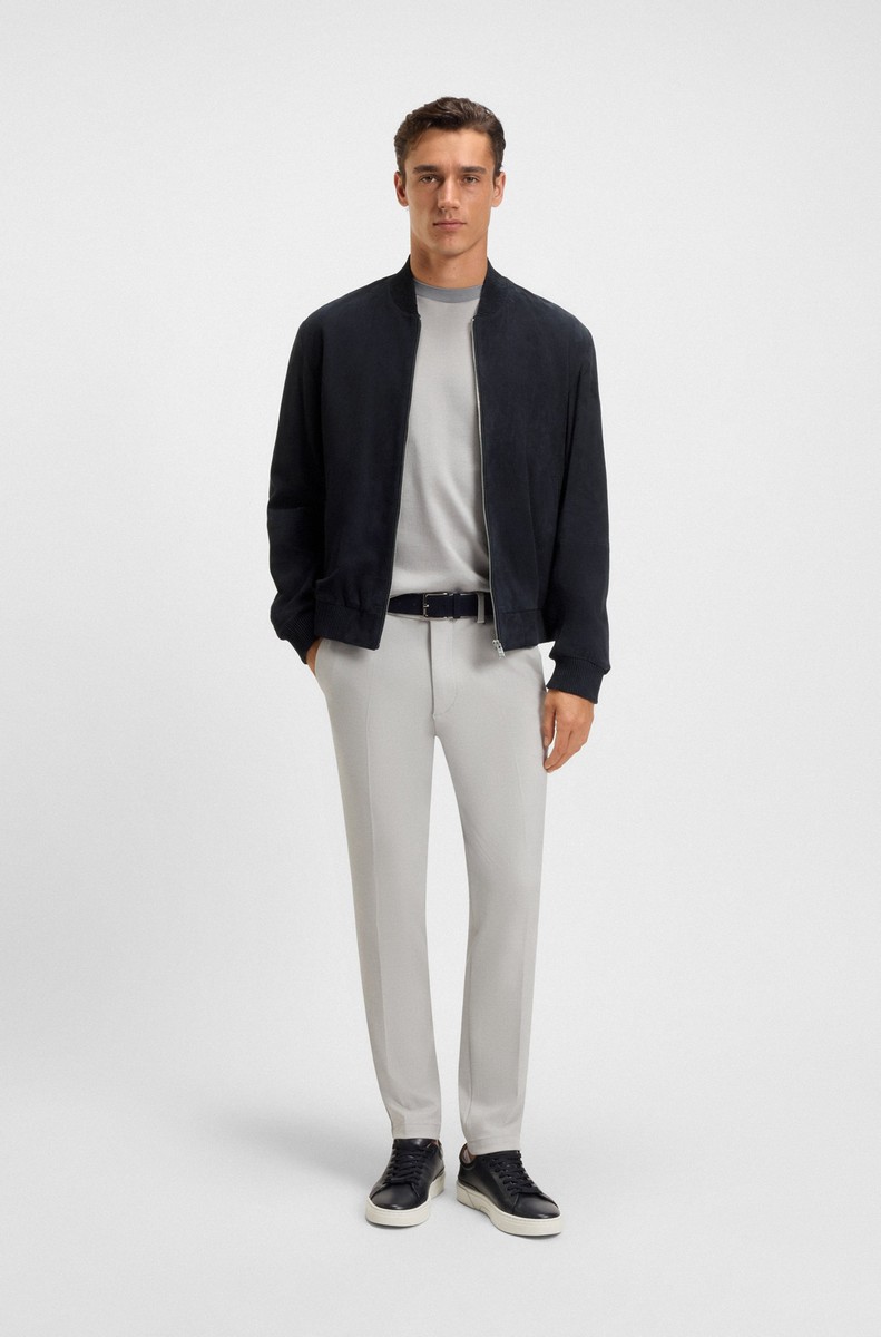 Boss Ανδρικό Μπουφάν Suede Regular Fit φωτογραφία