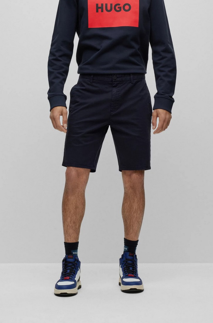 Hugo Hugo Βερμούδα in Stretch Cotton Gabardine