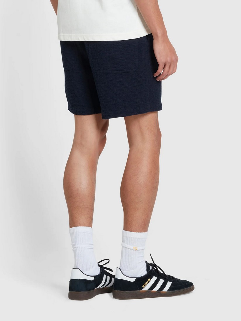 Farah Βερμούδα Redwald Waffle Modern Fit σε Μπλε φωτογραφία