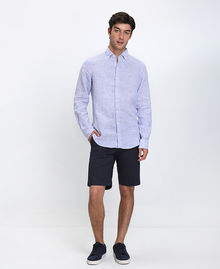 Ανδρική Chinos Βερμούδα Βαμβακερή Regular Fit φωτογραφία