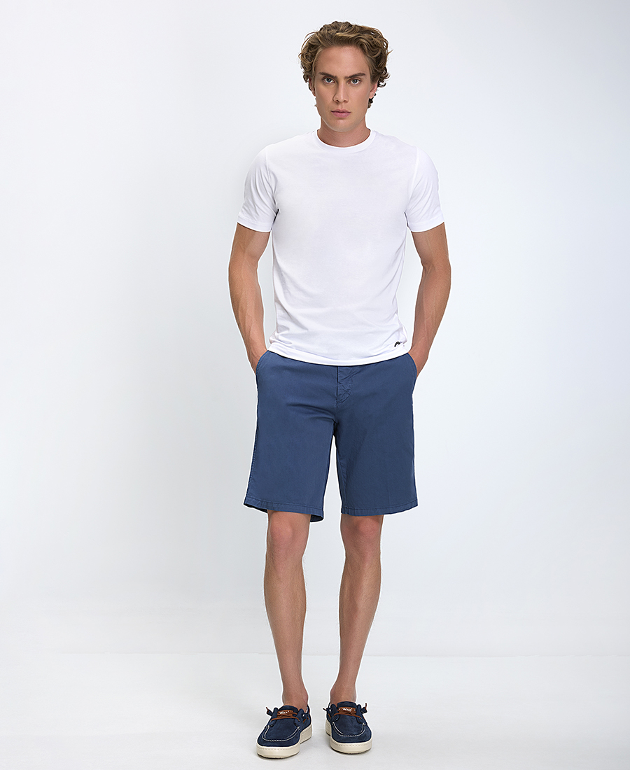 Harmont & Blaine Ανδρικό Σορτς Regular Fit Με Ίσια Γραμμή Και Κλασικό Κλείσιμο φωτογραφία