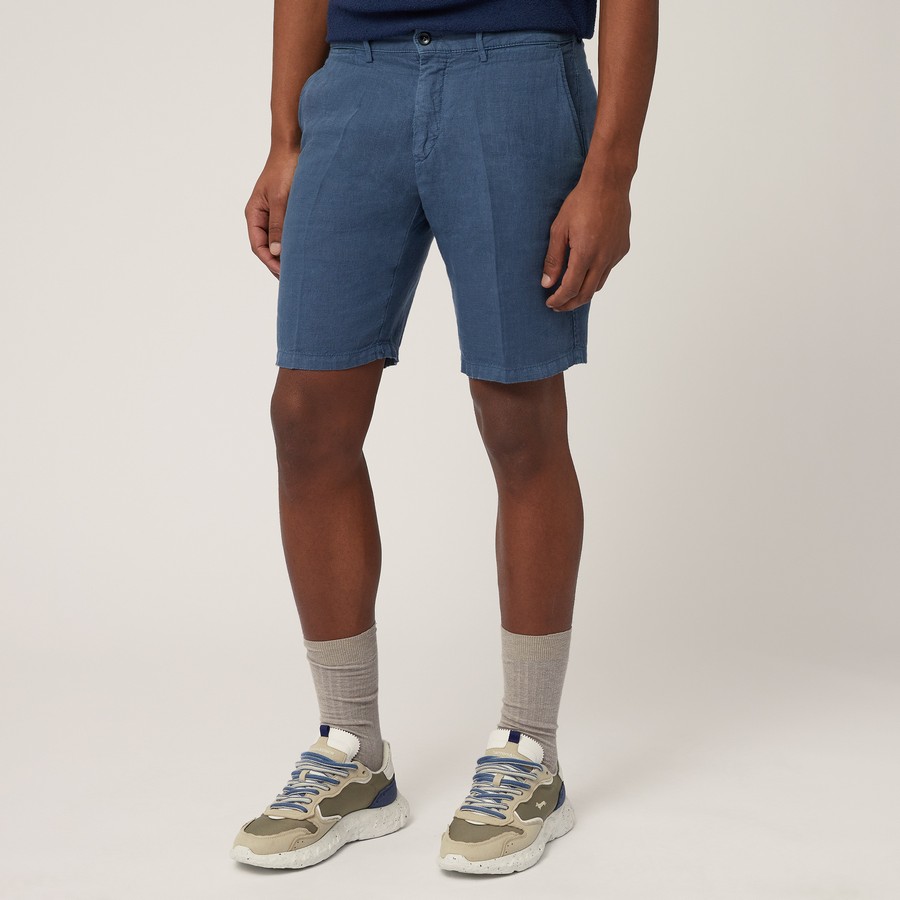 Harmont & Blaine Harmont & Blaine Ανδρική Λινή Βερμούδα Regular Fit