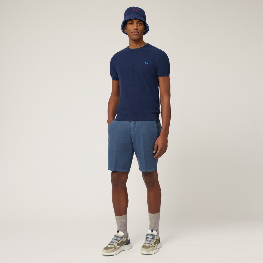Harmont & Blaine Ανδρική Λινή Βερμούδα Regular Fit φωτογραφία