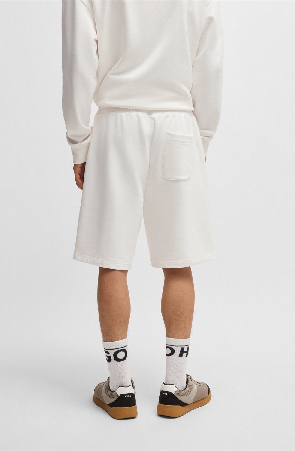 Hugo Ανδρική Βερμούδα από Βαμβακερό Terry Ύφασμα με Ανάγλυφο Logo φωτογραφία