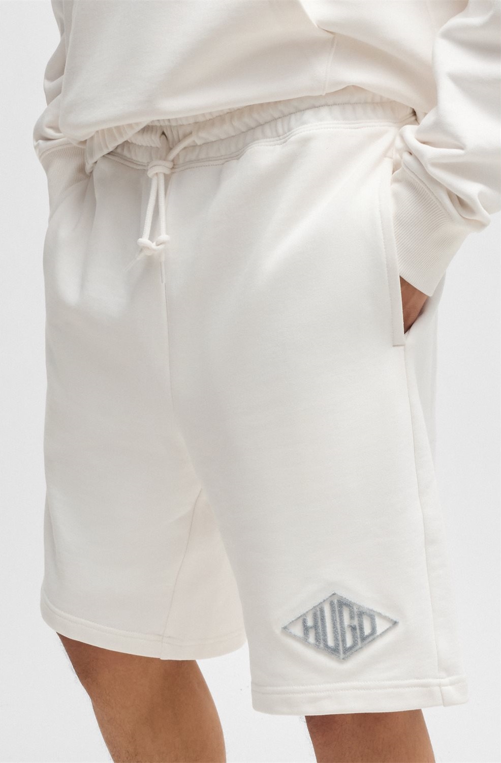 Hugo Ανδρική Βερμούδα από Βαμβακερό Terry Ύφασμα με Ανάγλυφο Logo φωτογραφία