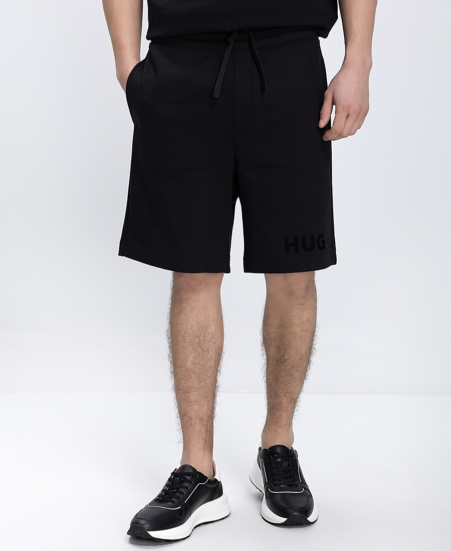 Hugo Ανδρική Βερμούδα Relaxed Fit Με Logo Στο Πόδι