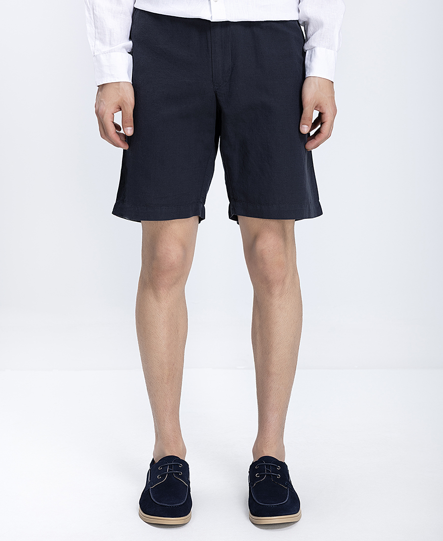 Ανδρική Βερμούδα Linen Blend Regular Fit