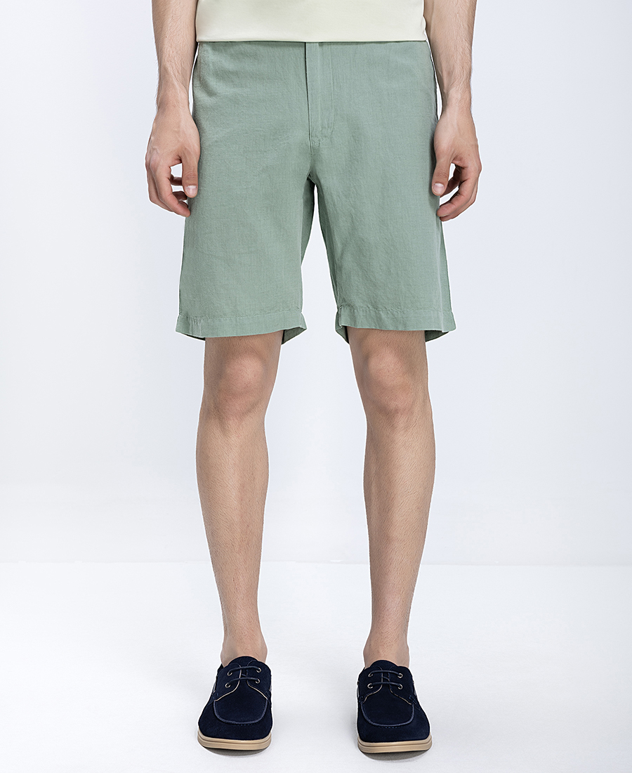 Ανδρική Βερμούδα Linen Blend Regular Fit