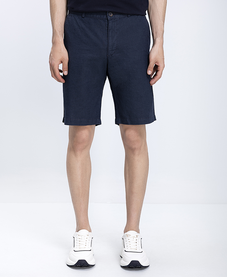 Ανδρική Βερμούδα Linen Blend Regular Fit