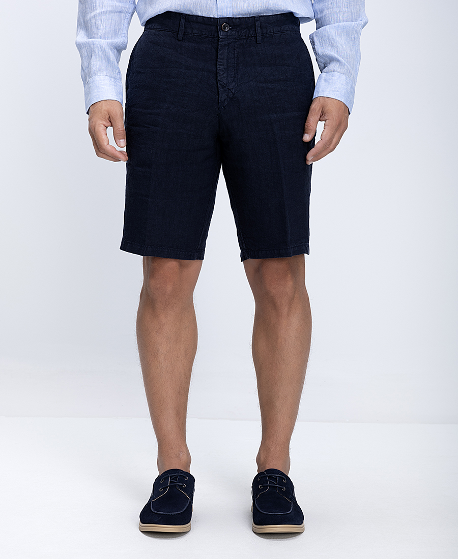 Harmont & Blaine Ανδρική Λινή Βερμούδα Regular Fit