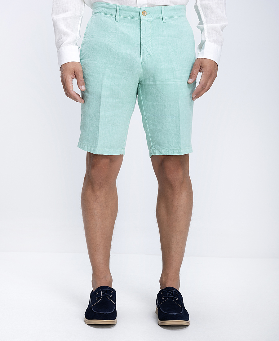 Harmont & Blaine Ανδρική Λινή Βερμούδα Regular Fit
