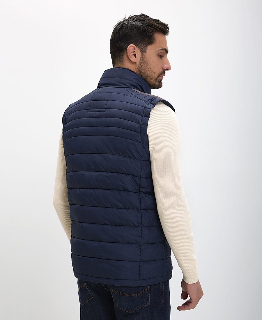 Ανδρικό Γιλέκο Bodywarmer Regular Fit Καπιτονέ Με Φερμουάρ Και Τσέπες_ φωτογραφία