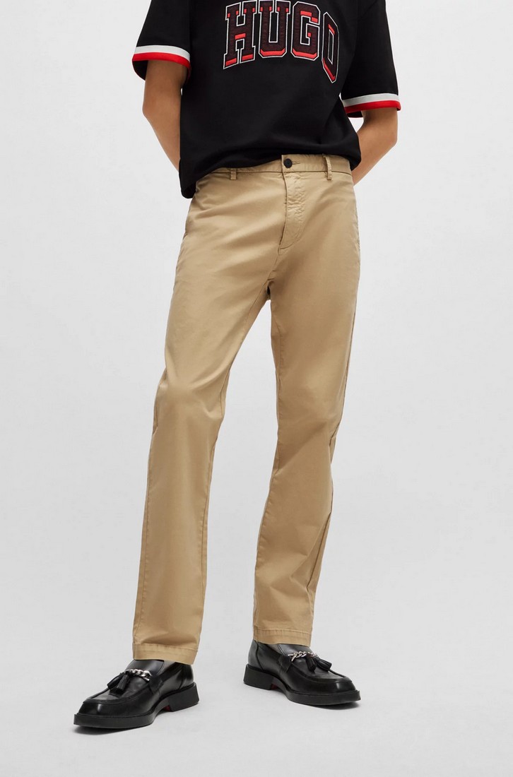 Hugo Hugo Παντελόνι Chinos in Stretch Cotton Gabardine
