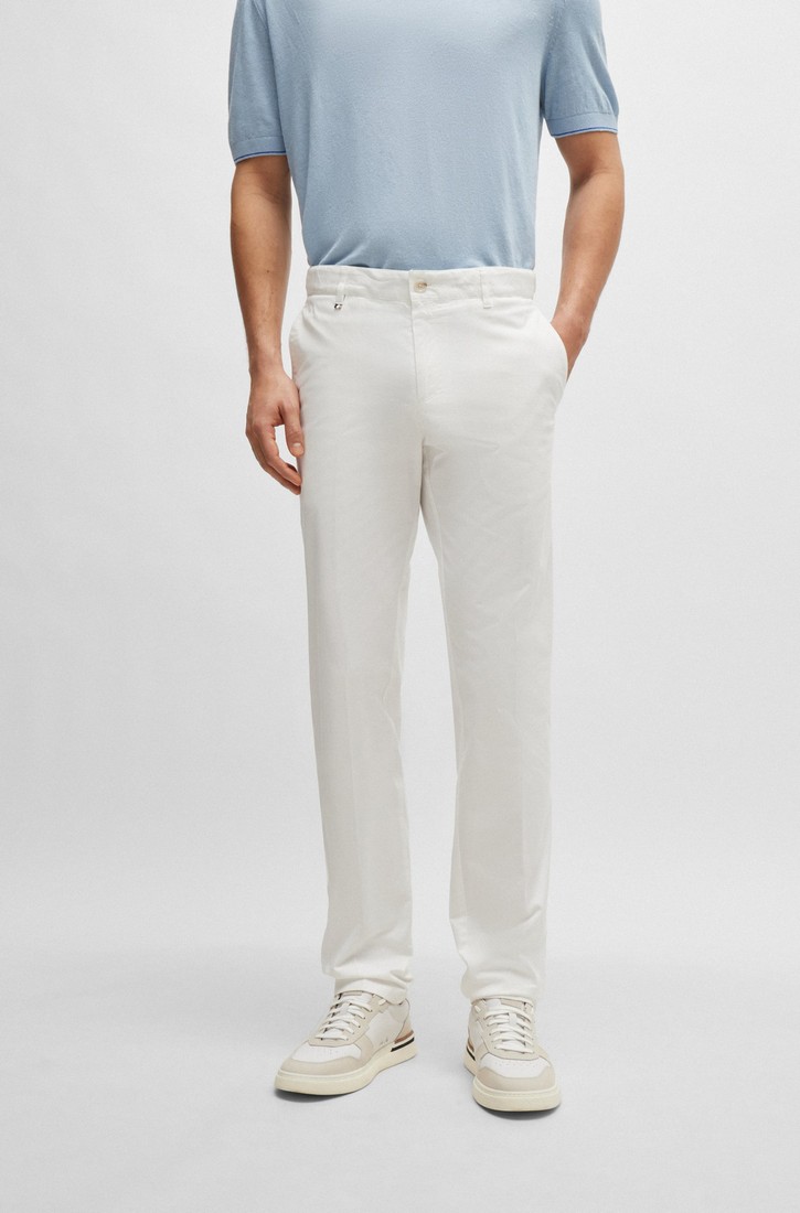 Boss Boss Παντελόνι Stretch-Cotton Slim Fit