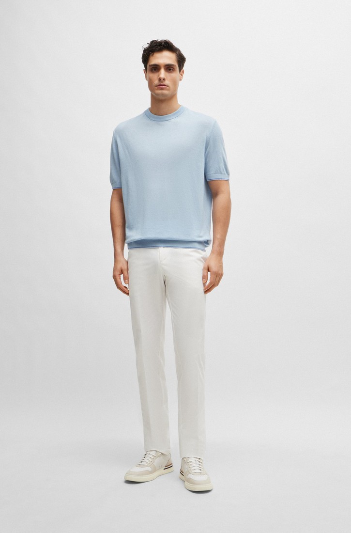 Boss Παντελόνι Stretch-Cotton Slim Fit φωτογραφία