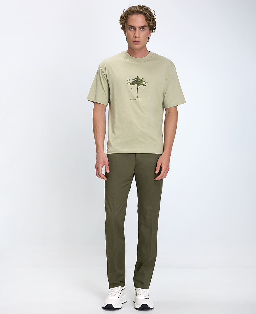 Ανδρικό Παντελόνι Chinos Slim Fit Βαμβακερό φωτογραφία