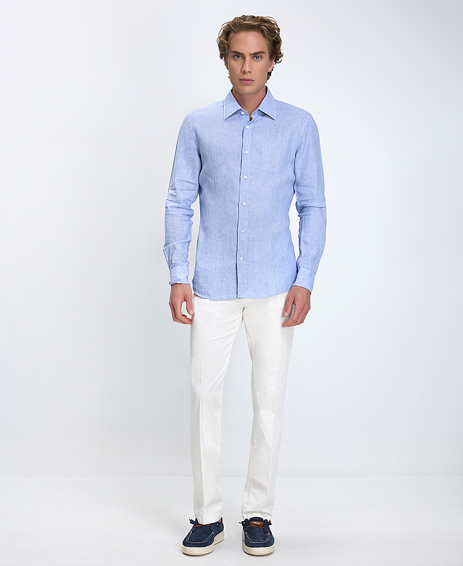 Ανδρικό Παντελόνι Chinos Slim Fit Βαμβακερό φωτογραφία