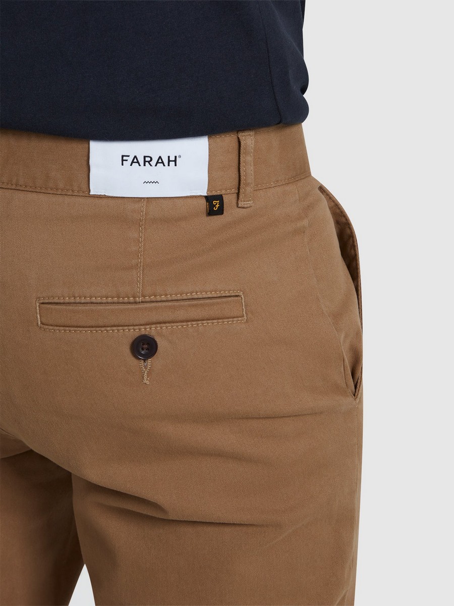 Farah Ανδρικό Chino Παντελόνι Elm Βαμβακερό Slim Fit φωτογραφία