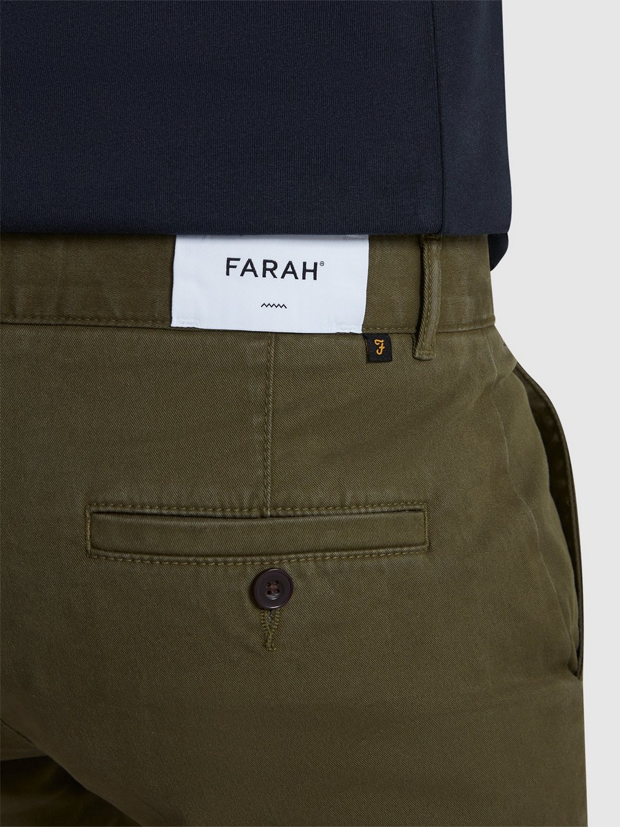 Farah Ανδρικό Chino Παντελόνι Elm Βαμβακερό Slim Fit φωτογραφία