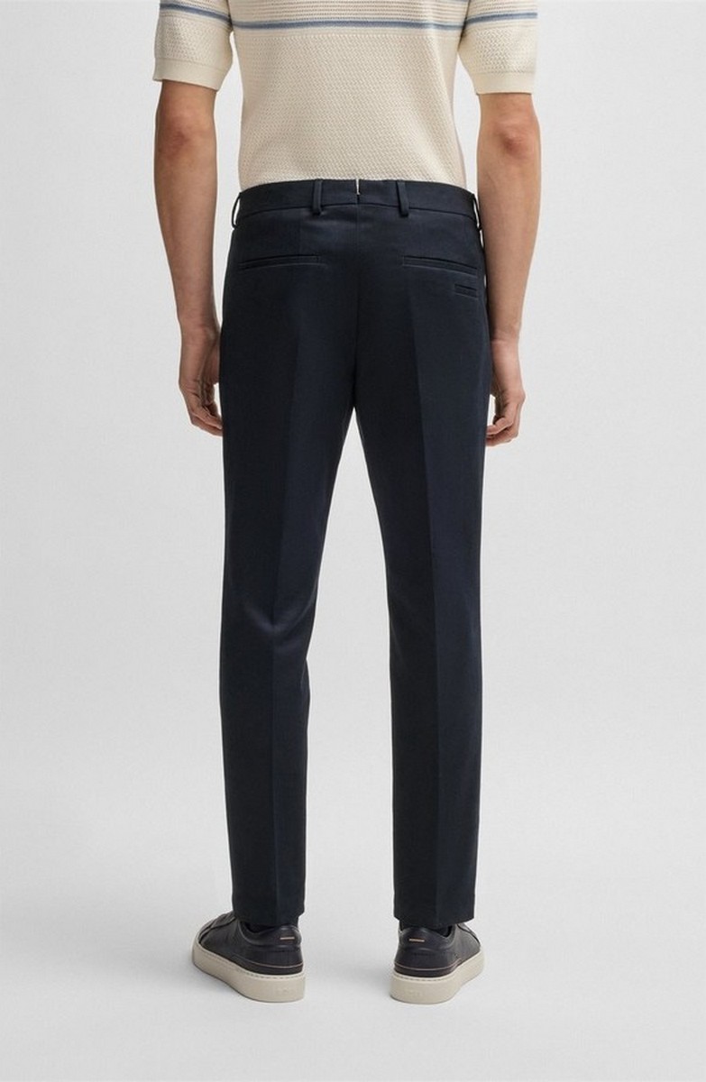 Boss Ανδρικό Παντελόνι Slim Fit Από Βαμβάκι Και Κασμίρι φωτογραφία