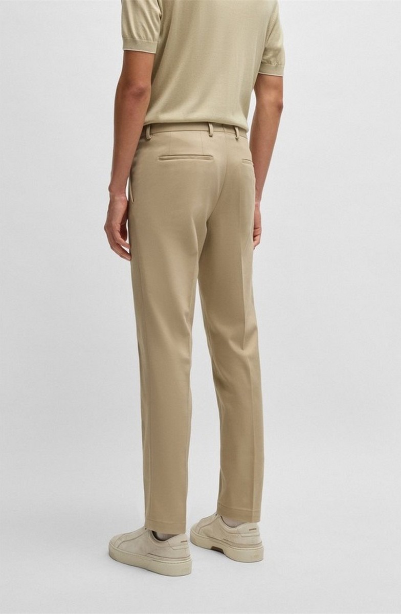 Boss Ανδρικό Παντελόνι Slim Fit Από Βαμβάκι Και Κασμίρι φωτογραφία