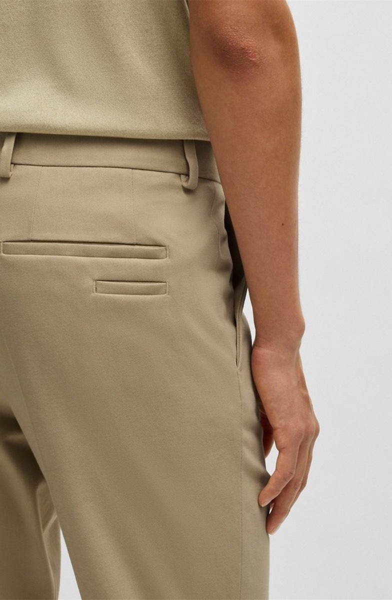 Boss Ανδρικό Παντελόνι Slim Fit Από Βαμβάκι Και Κασμίρι φωτογραφία