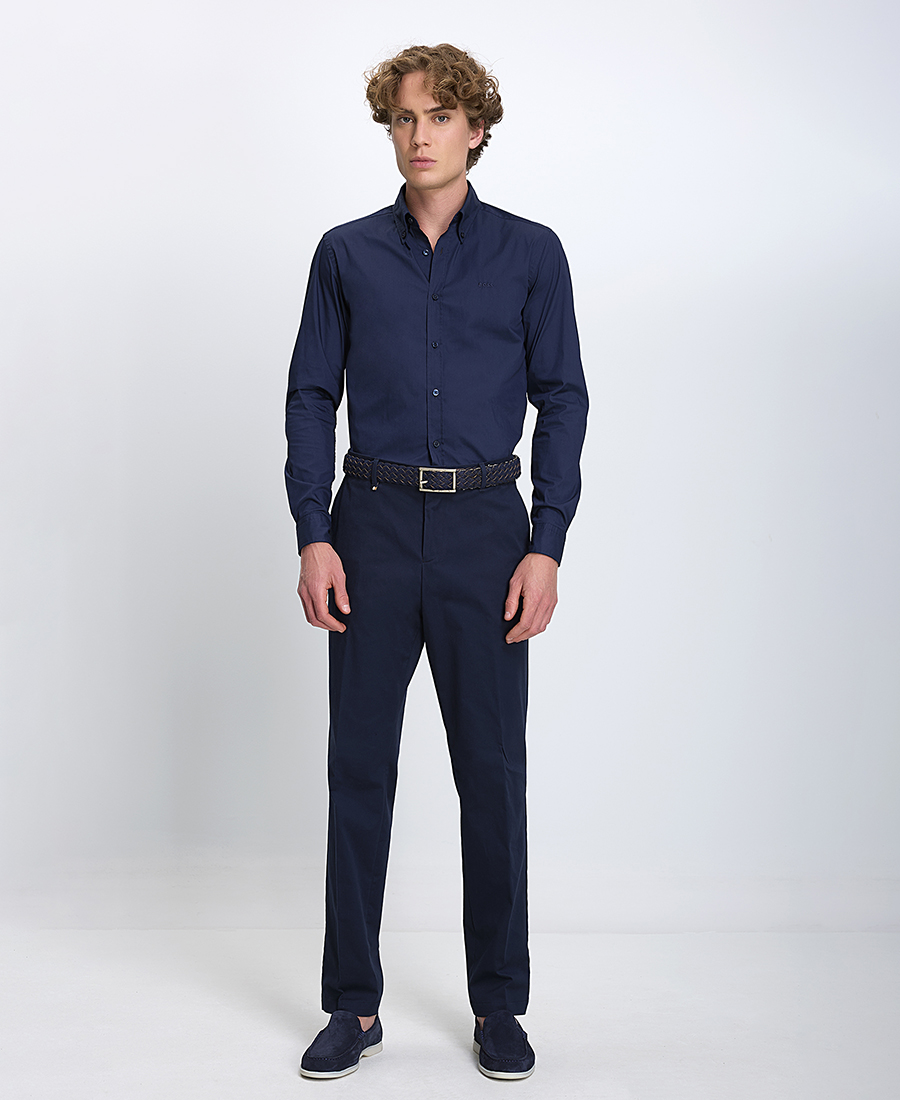 Boss Ανδρικό Παντελόνι Slim Fit Βαμβακερό φωτογραφία