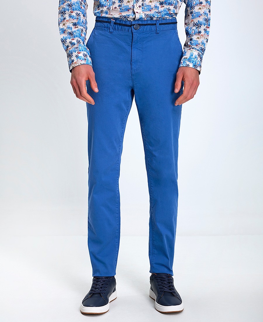 A Fish named Fred A Fish named Fred Ανδρικό Βαμβακερό Παντελόνι Chino Garment Dye Slim Fit