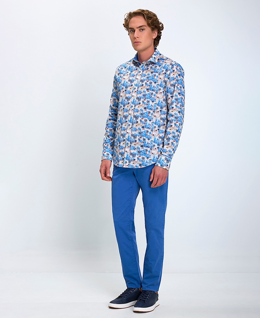 A Fish named Fred Ανδρικό Βαμβακερό Παντελόνι Chino Garment Dye Slim Fit φωτογραφία