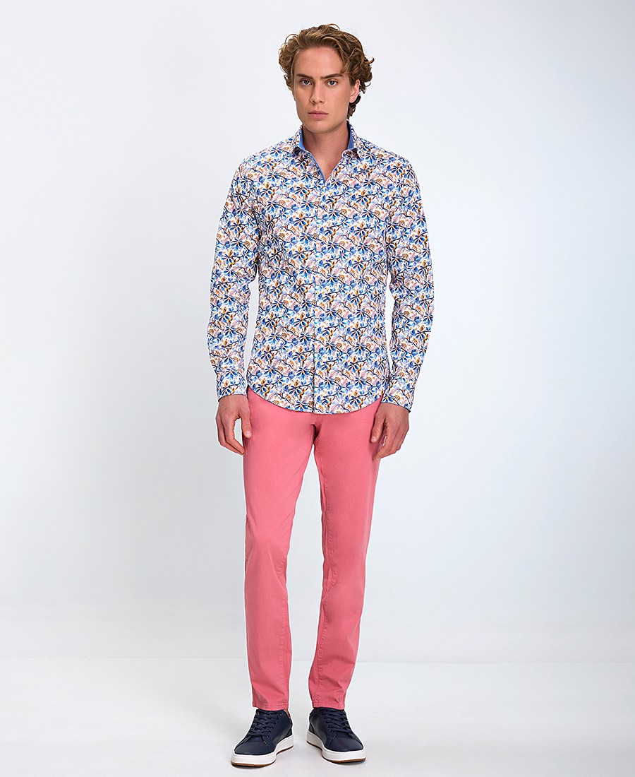 A Fish named Fred Ανδρικό Βαμβακερό Παντελόνι Chino Garment Dye Slim Fit φωτογραφία