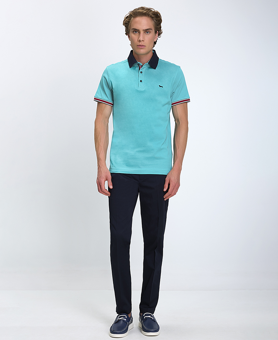 Markup Ανδρικό Παντελόνι Slim Fit Βαμβακερό Με Ελαστίνη Μπλε φωτογραφία