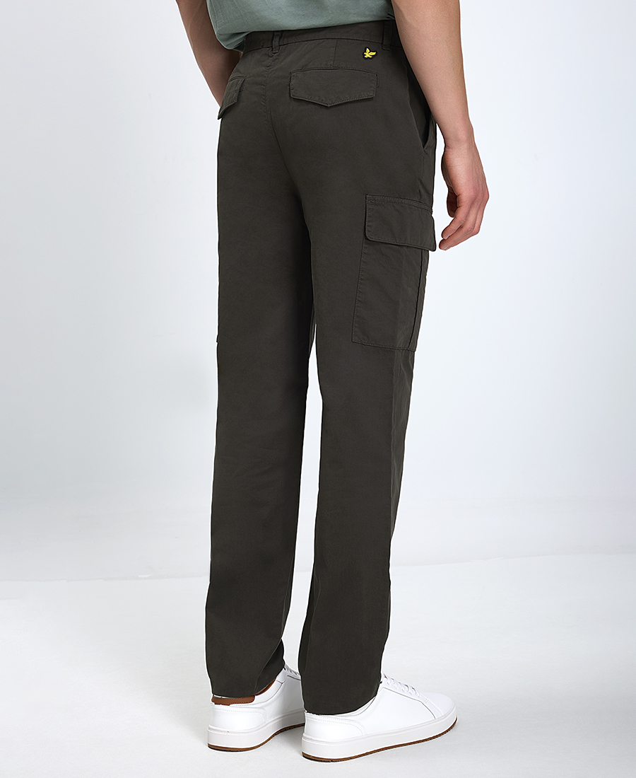 Lyle & Scott Ανδρικό Παντελόνι Cargo Regular Fit Βαμβακερό Με Πλαϊνές Τσέπες Και Κεντημένο Λογότυπο φωτογραφία
