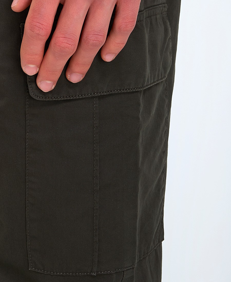 Lyle & Scott Ανδρικό Παντελόνι Cargo Regular Fit Βαμβακερό Με Πλαϊνές Τσέπες Και Κεντημένο Λογότυπο φωτογραφία