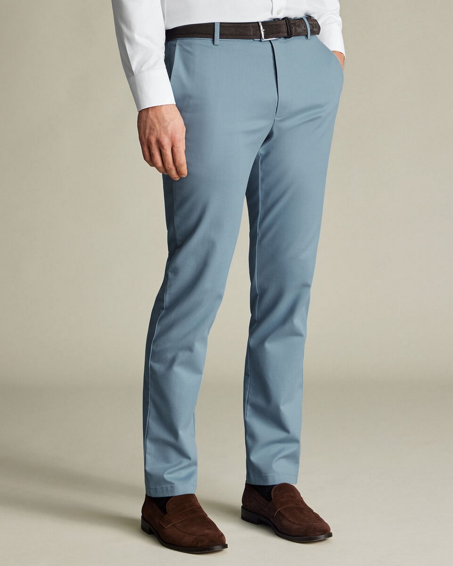 Charles Tyrwhitt Charles Tyrwhitt Ανδρικό Παντελόνι Chinos Βαμβακερό με Stretch Non-Iron Modern Fit